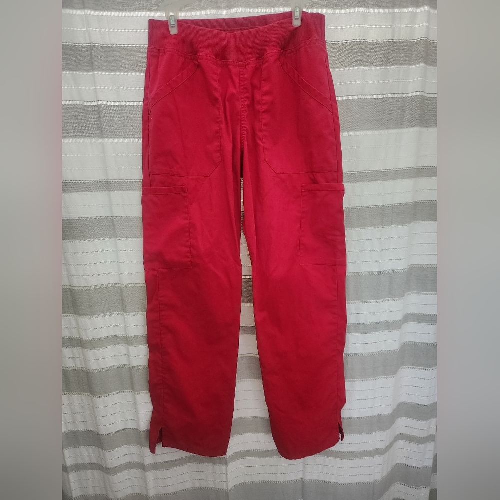 Workwear Professionals Scrubs for Women Pull-On Cargo Pant, Soft Stretch